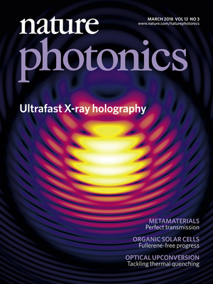 A Nature Photonics címlapja